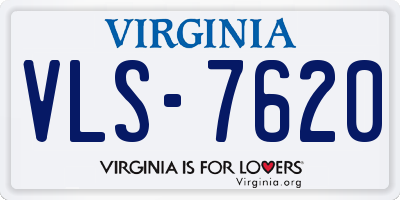 VA license plate VLS7620