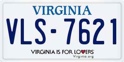 VA license plate VLS7621
