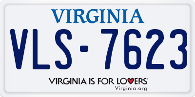 VA license plate VLS7623