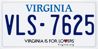 VA license plate VLS7625