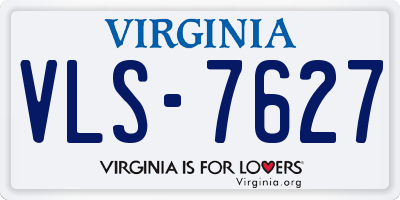 VA license plate VLS7627