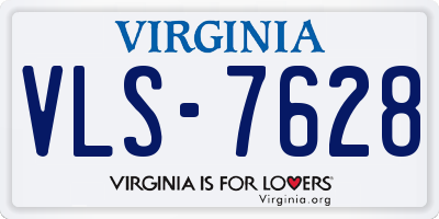 VA license plate VLS7628