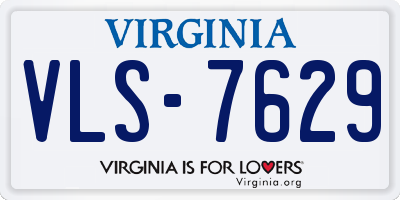 VA license plate VLS7629