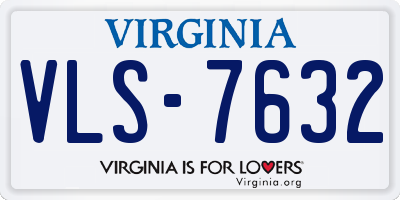 VA license plate VLS7632