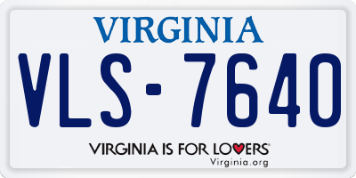 VA license plate VLS7640