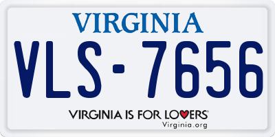 VA license plate VLS7656