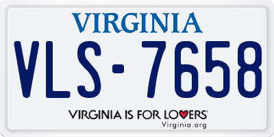 VA license plate VLS7658