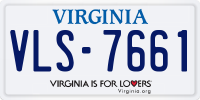 VA license plate VLS7661