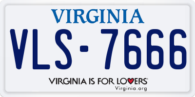 VA license plate VLS7666