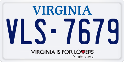 VA license plate VLS7679
