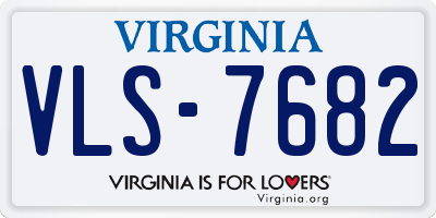 VA license plate VLS7682