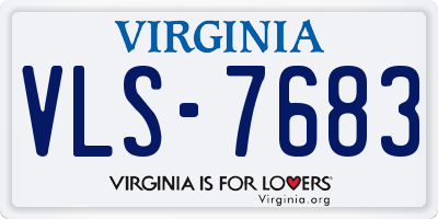 VA license plate VLS7683