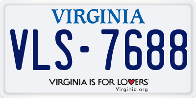 VA license plate VLS7688