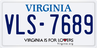 VA license plate VLS7689