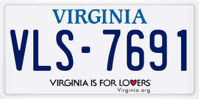 VA license plate VLS7691