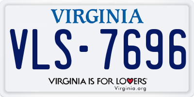 VA license plate VLS7696