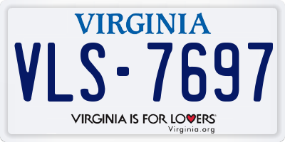 VA license plate VLS7697