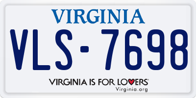 VA license plate VLS7698