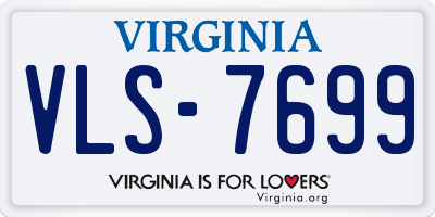 VA license plate VLS7699