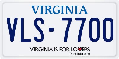 VA license plate VLS7700