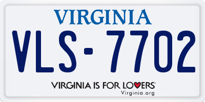 VA license plate VLS7702