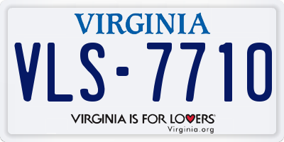 VA license plate VLS7710