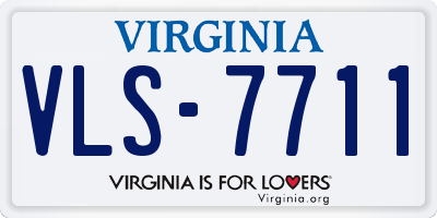 VA license plate VLS7711