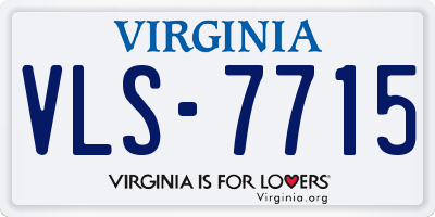 VA license plate VLS7715