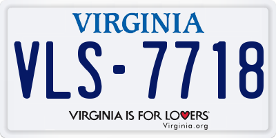 VA license plate VLS7718