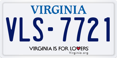 VA license plate VLS7721