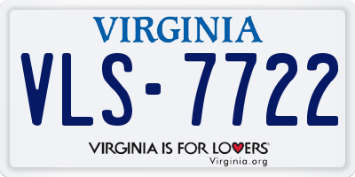 VA license plate VLS7722