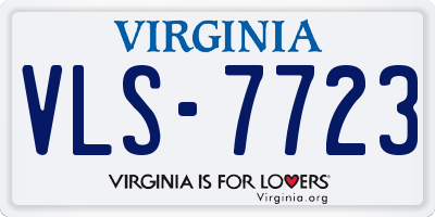 VA license plate VLS7723