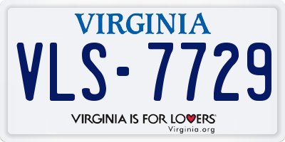 VA license plate VLS7729