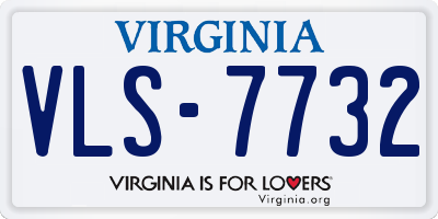 VA license plate VLS7732