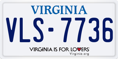 VA license plate VLS7736