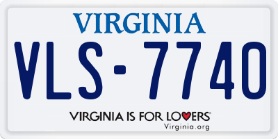 VA license plate VLS7740
