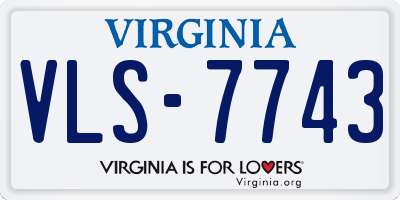 VA license plate VLS7743