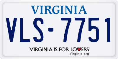 VA license plate VLS7751