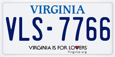 VA license plate VLS7766