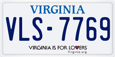 VA license plate VLS7769