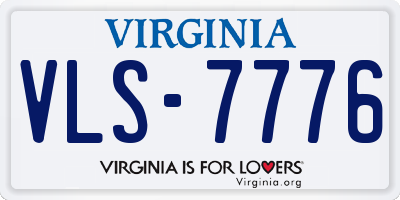 VA license plate VLS7776