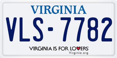 VA license plate VLS7782