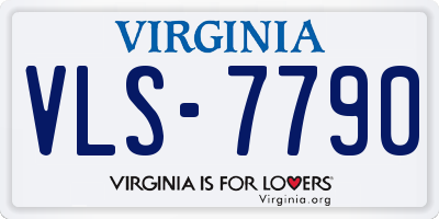 VA license plate VLS7790