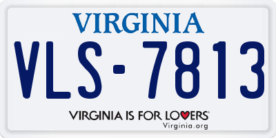 VA license plate VLS7813