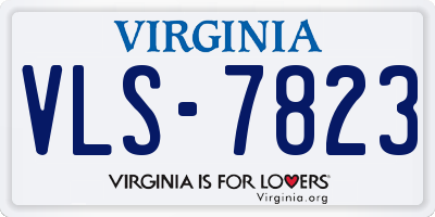 VA license plate VLS7823
