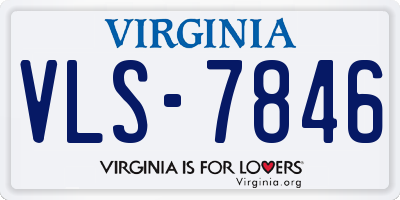 VA license plate VLS7846