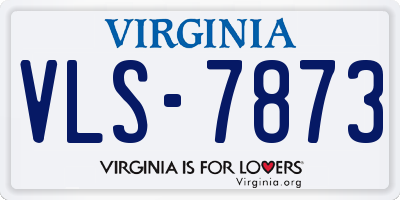 VA license plate VLS7873