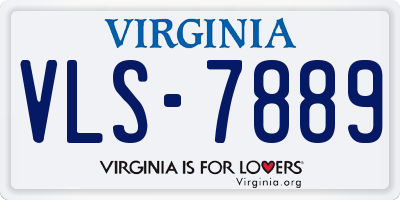 VA license plate VLS7889