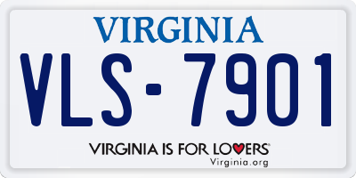VA license plate VLS7901