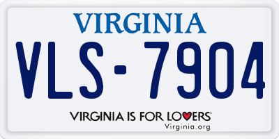 VA license plate VLS7904